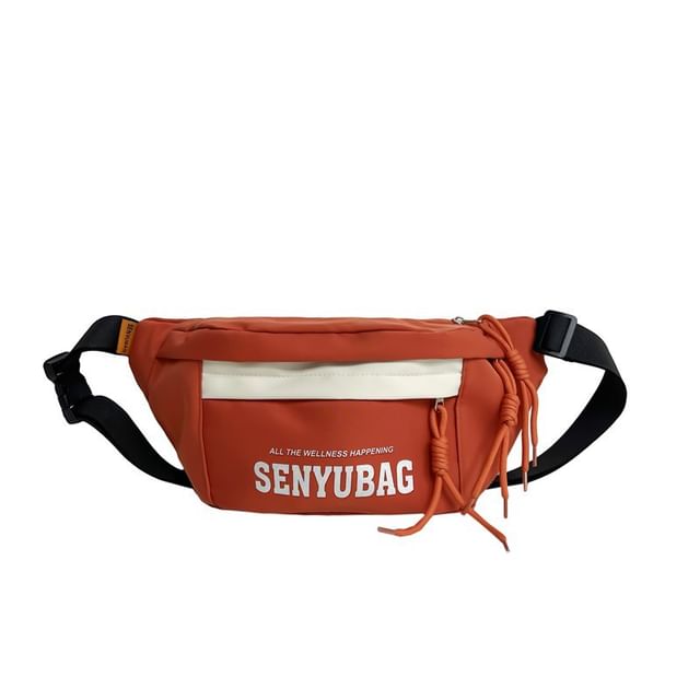 Nylon Print Belt Lettering Bag
