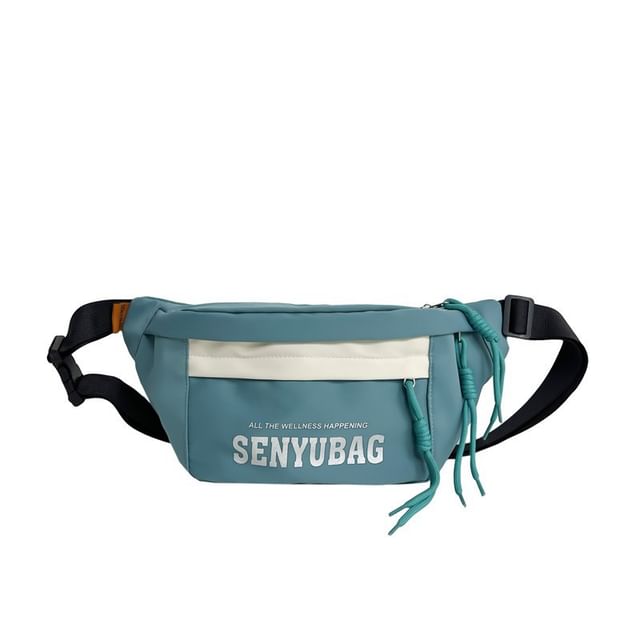 Nylon Print Belt Lettering Bag