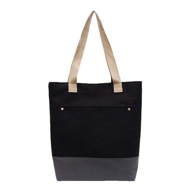 Canvas Tote Bag Two Tone