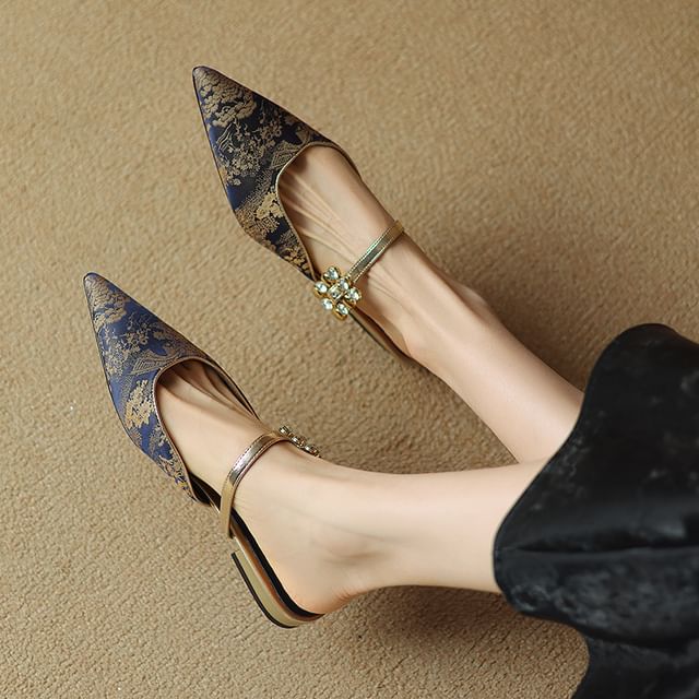 Mules Low Heel Pointed