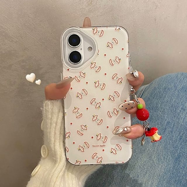 Set / Apple Charm Phone Case