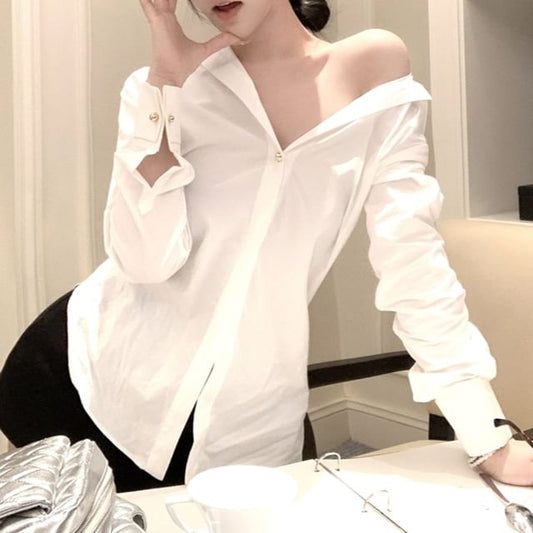 Long-Sleeve Shirt Plain