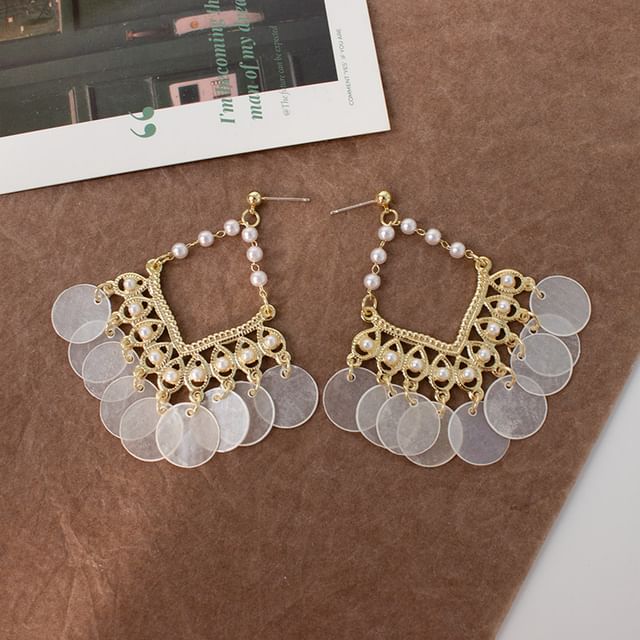 Chandelier Faux / Earring Pearl Clip-On