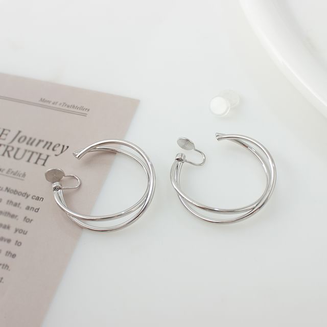 Hoop Layered Earring Clip-On /