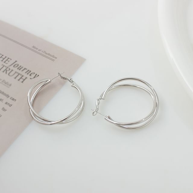 Hoop Layered Earring Clip-On /