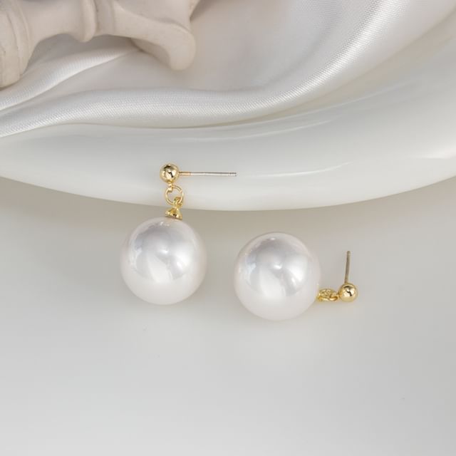 Earring Clip-On Pearl / Drop Faux