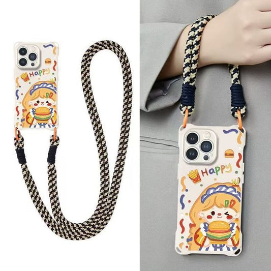 Burger Girl Case Lanyard Strap Phone / Set