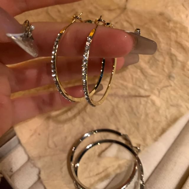 Hoop Rhinestone Earring