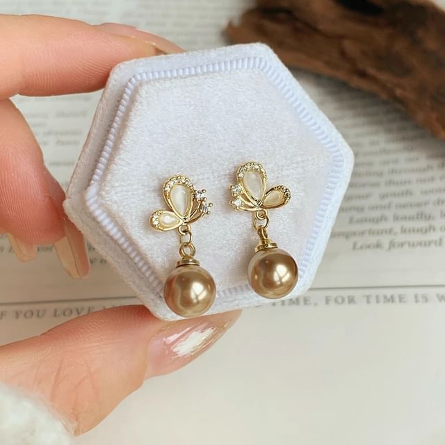 Butterfly Earring Dangle Beaded