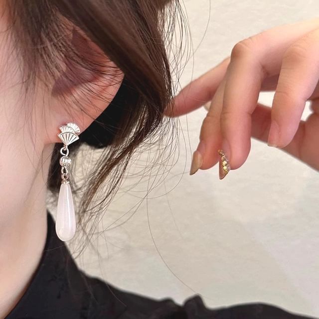 Drop Gemstone Designs) / Fan Alloy Rhinestone Cuff Earring Faux (Various Ear