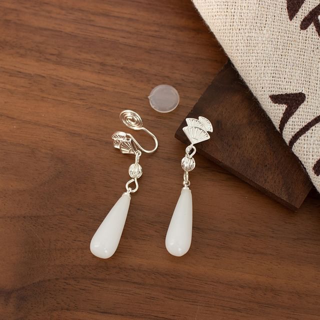 Drop Gemstone Designs) / Fan Alloy Rhinestone Cuff Earring Faux (Various Ear