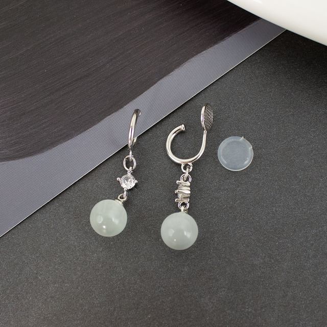 Cat Stone Designs) Ear Earring / Faux Alloy Cuff Eye (Various Dangle