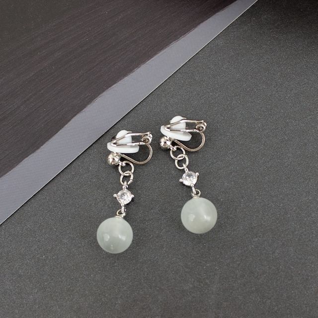 Cat Stone Designs) Ear Earring / Faux Alloy Cuff Eye (Various Dangle