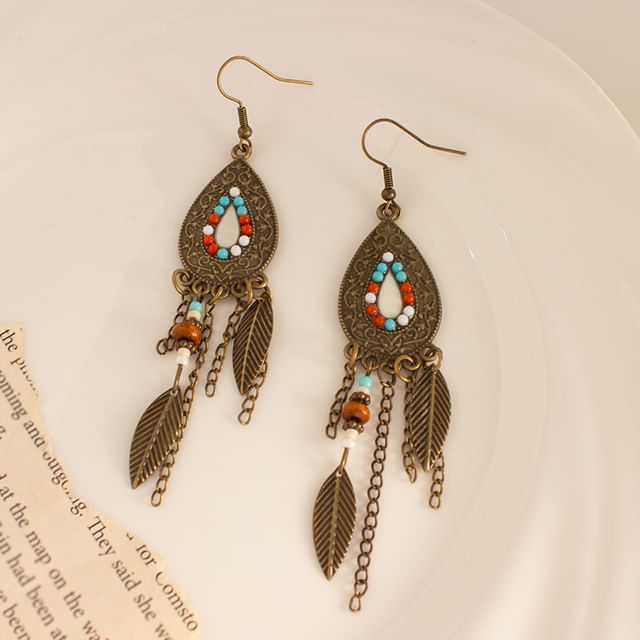 Cuff Designs) Ear Alloy Chandelier (Various Earring Leaf /