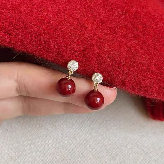 Drop Alloy Earring Bead Rhinestone