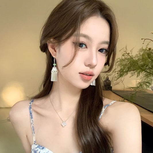 Fringed Earring Dangle Alloy