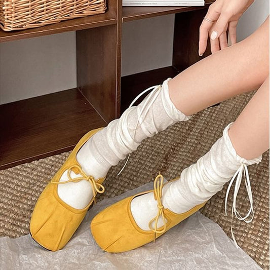 Ribbon Square Flats Toe