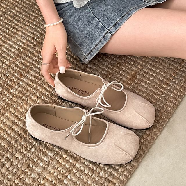 Ribbon Square Flats Toe