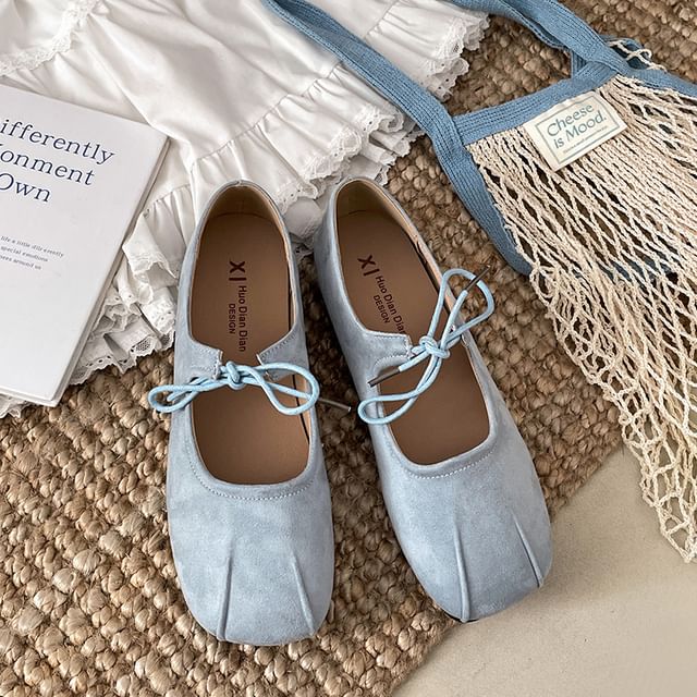 Ribbon Square Flats Toe