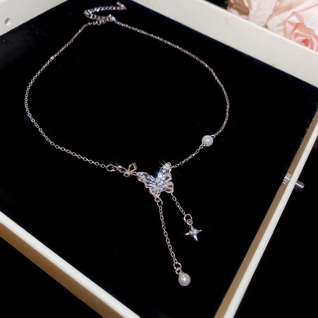 Choker Alloy Pearl Faux Designs) Pendant (Various