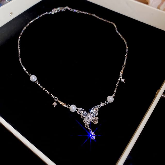 Choker Alloy Pearl Faux Designs) Pendant (Various