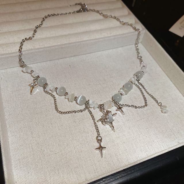 Alloy Star (Various Bead Pendant Choker Gemstone Faux Designs)