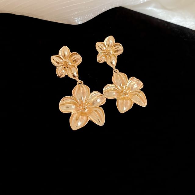 Floral Earring Drop Pendant / Necklace Alloy