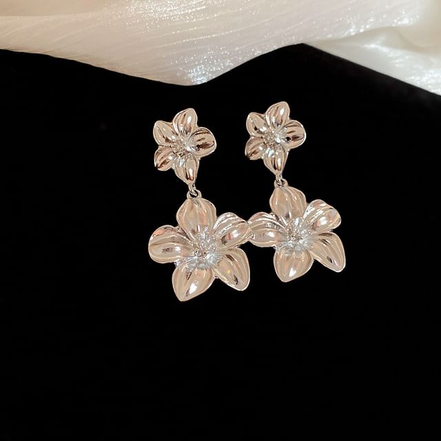 Floral Earring Drop Pendant / Necklace Alloy