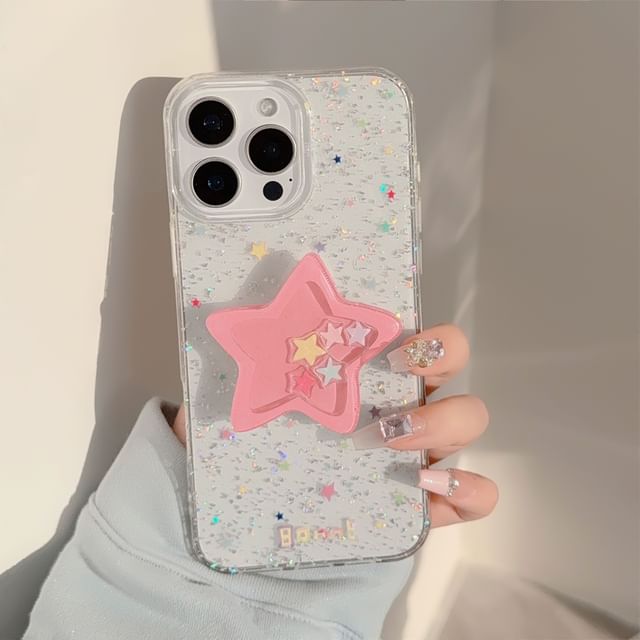 Star Phone Glitter Case