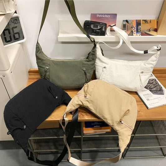 Nylon Crossbody Bag Plain