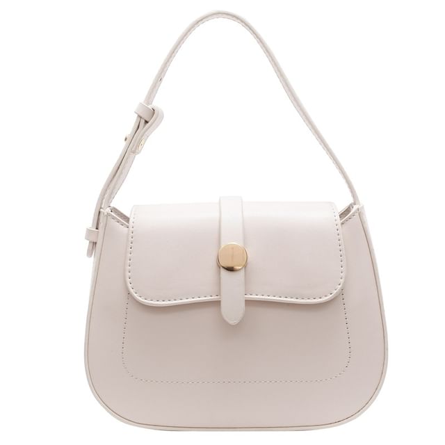 Plain Bag Flap Leather Crossbody Faux