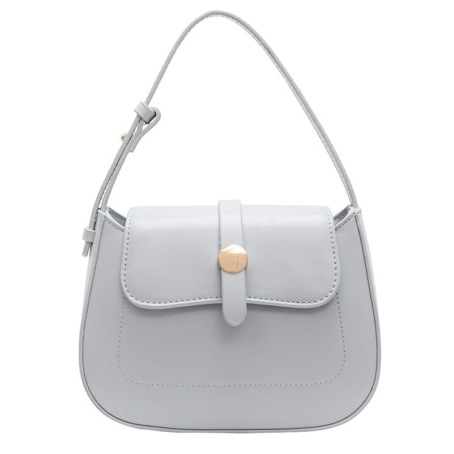 Plain Bag Flap Leather Crossbody Faux