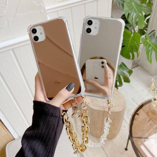Chain Phone with Case Strap Mirrored