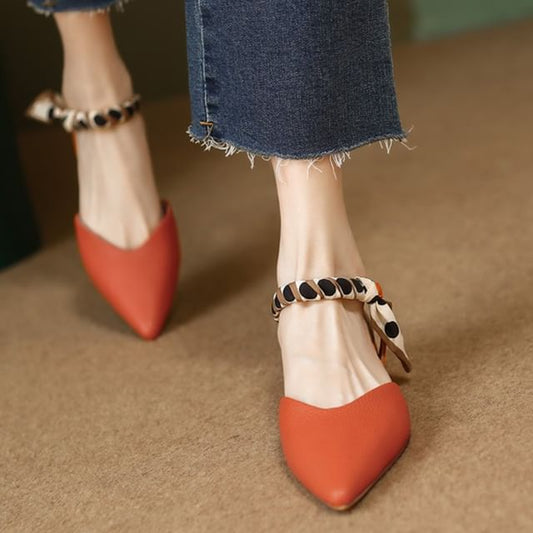 D'Orsay Pointed Toe Buckle Sandals