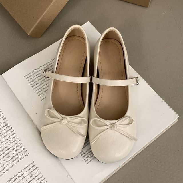 Bow Mary Wedge Jane Hidden Shoes