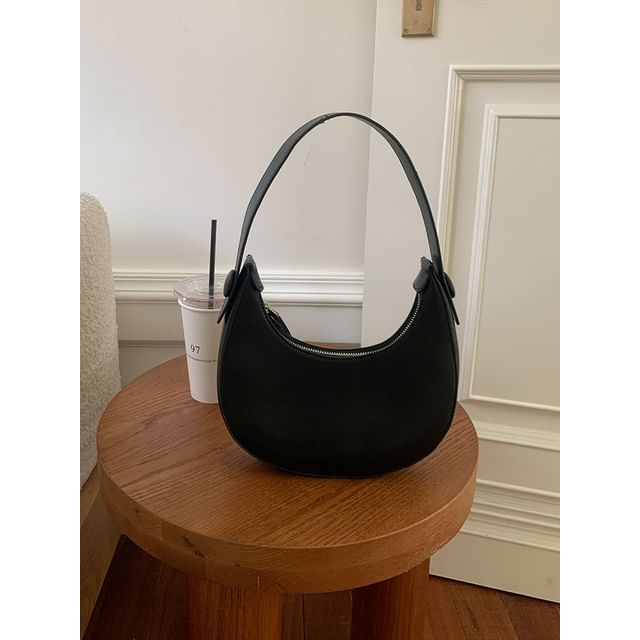 Shoulder Bag Faux Plain Leather