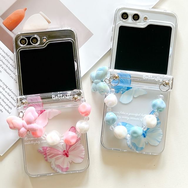 Set / Butterfly Strap Case Phone