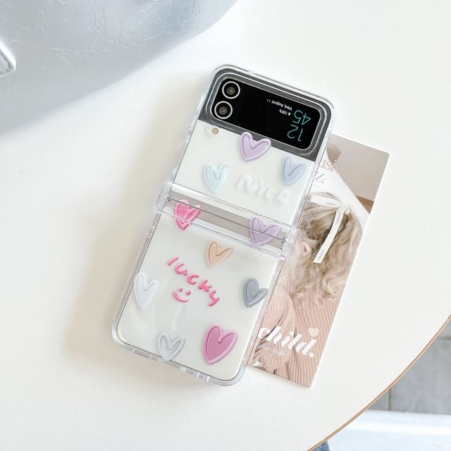 Phone Strap Heart Bow Set Case /
