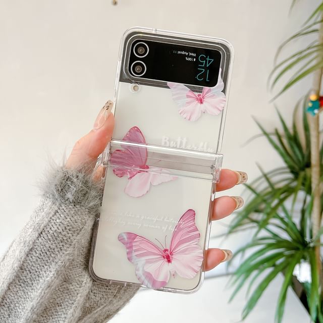 Set / Butterfly Strap Case Phone