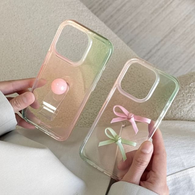 / Phone Strap Finger Ribbon Case