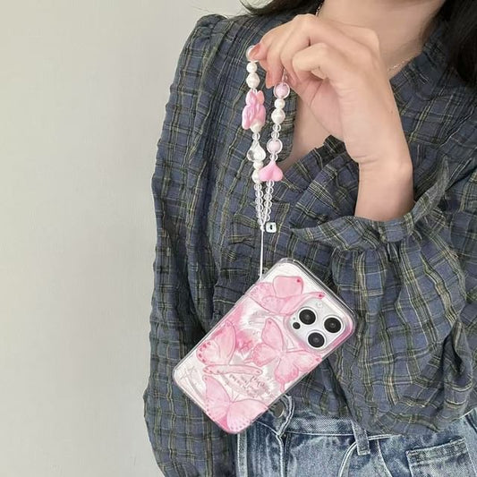 Phone Strap Case Set Floral /