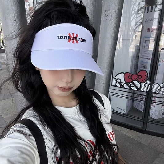 Sun Embroidered Visor Lettering