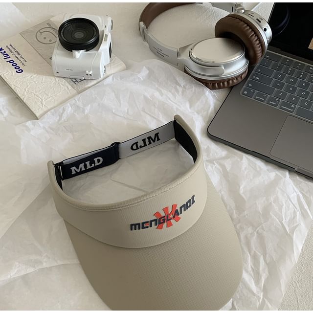 Sun Embroidered Visor Lettering