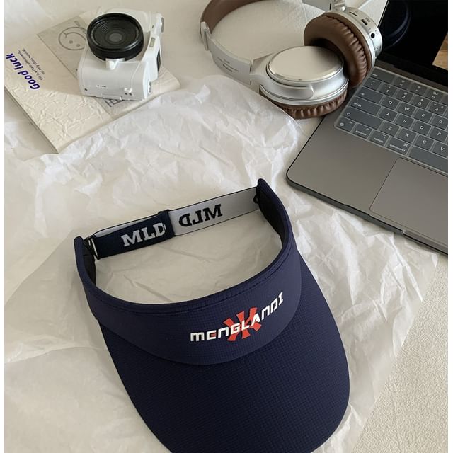 Sun Embroidered Visor Lettering