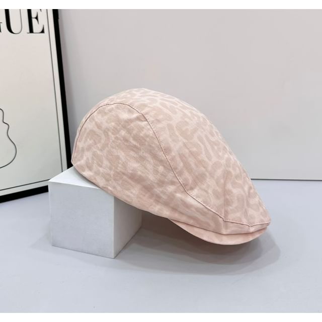 Leopard Flat Print Cap