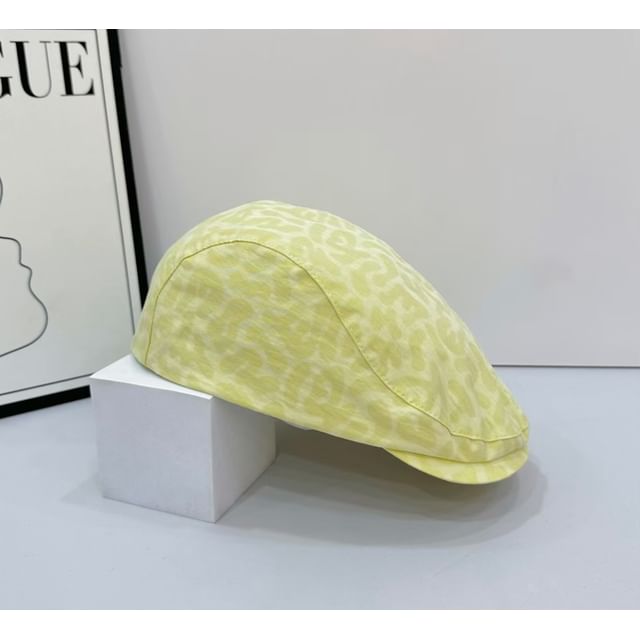 Leopard Flat Print Cap