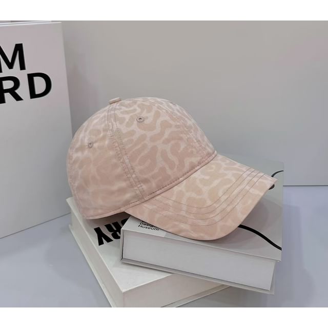 Baseball Print Leopard Cap