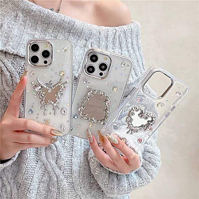 Case Rhinestone Mirror iPhone