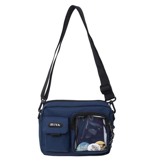 Crossbody + Set: Lettering Bag Badge Multi-Pocket