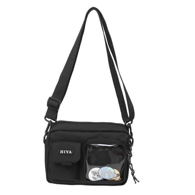 Crossbody + Set: Lettering Bag Badge Multi-Pocket